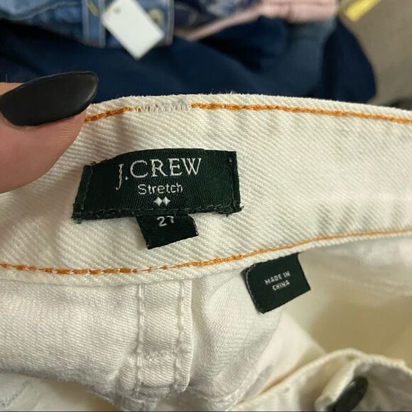 J. Crew Sz 27 White Toothpick Skinny Jeans - Picture 6 of 8